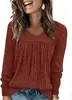Suéter Nuevo de Punto Acanalado con Cuello en V Otoño/Invierno para Mujer Holgado Talla Grande Top Versátil Adelgazante Capa Base Ropa Femenina Transfronteriza