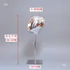 Cabezas de Maniquí Electroplateadas para Hombres, Mujeres y Niños, Maniquíes de Cabeza Dorados y Plateados para Escaparates de Tiendas de Ropa, Cabezas de Maniquí para Sombreros, Soportes para Pelucas