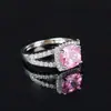 Lujo Ligero y Sensación de Alta Gama, Anillo Cuadrado de Moda, Accesorios de Joyería para Mujer, Venta al por Mayor de una Pieza, Regalo para el Festival Qixi R1521