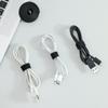 Artefacto de almacenamiento de cables de datos, organizador de bridas con velcro, brida para cables de computadora con ruta de cables de escritorio, brida fija