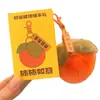 Llavero de Caqui de Felpa Colgante Imitación de Piel de Conejo Rex Caqui Ruyi Pompon Esponjoso Bolsa Mochila Regalo para Mujeres