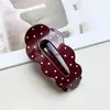 Nuevo Pasador para el Cabello Nube con Goteo de Aceite Estilo Coreano con un Toque de Lujo, Pasador Ovalado, Pinza de Tiburón, Elegante Pinza Pinza para Cola de Caballo Alta para Mujeres