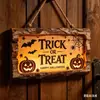 Letrero de Puerta de Madera Plana Impreso con Calabaza Decoración Creativa Colgante de Pared Decoración Festiva Venta al por Mayor desde el Fabricante