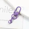 Novo Conjunto de Anel de Chaveiro com Trava de Porta em Liga de Zinco Série Cor Dopamina Acessórios DIY para Chaveiro de Lagosta