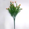 Plantas Verdes Artificiais, Flores Artificiais, Flores de Plástico, Eucalipto Camélia de 7 Pontas, Arranjo de Plantas para Varanda Externa, Plantas Verdes Artificiais