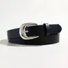 Verão 2024 Estilo Coreano Estilo Fresco Vestido Calça Cinto Fino Decorativo Moda Feminina Simples Fivela de Pino Cinto para Mulheres