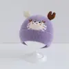 Gorro de punto ins lindo de cangrejo para niños, gorro 3D de cangrejo pequeño con bordes enrollados, versátil para niños y niñas, perfecto para salidas de otoño e invierno
