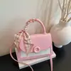 Bolsa Feminina Estilo Francês Bloqueio de Cores Único para o Dia a Dia 2026 Bolsa de Mão Elegante Simples Moda Versátil Bolsa Tote Quadrada