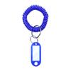Chaveiro pulseira cabeça de armazenamento de plástico corda marcação etiqueta de chave anel de mola de pulso banheiro casa de banho banho