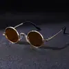 Gafas de sol redondas hip-hop retro estilo francés de montura pequeña, sencillas y de alta gama, protección UV, gafas de sol unisex de moda