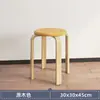 Bancos de Madeira Maciça, Bancos Redondos Empilháveis, Cadeiras de Jantar para Casa, Bancos Altos de Madeira para Sala de Estar, Bancos de Mesa de Jantar Modernos Minimalistas, Cadeiras de Madeira
