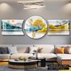 Pintura Colgante de Pared de Fondo de Sofá con Buen Significado, Pintura de Paisaje Moderna Simple de Lujo Accesible, Nueva Pintura Decorativa de Sala de Estar de Alta Gama y Atmosférica