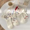 Calcetines Lindos de Dibujos Animados Estilo Japonés para Mujer Primavera y Verano Crema Dulce Pueblo de Cuentos de Hadas Versátiles Estudiantes Calcetines Apilados
