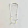 Colar Pingente Flor Tulipa Elegante Estilo Primavera para Mulheres, Corrente de Clavícula Versátil de Celebridade da Internet, Acessório de Contas Acrílicas Ins
