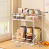 Estante para tazas para escritorio, estante de almacenamiento de tazas de múltiples niveles, estante para bocadillos, estante de almacenamiento en capas para tazas de café y tazas de escritorio
