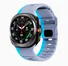 Para Samsung Galaxy Watch7 Ultra 47mm Pulseira com Fivela Onda Silicone Esporte Oficial de Pulso