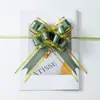 Cinta Floral Pintada a Mano con Patrón de Corteza Bordada en Oro, Mariposa de Gasa Nieve Decoración de Boda para Escaleras de RV Empaque de Regalo de Navidad