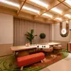 Lançamento de Novo ProdutoConjunto de Mobília para Quarto Padrão de Hotel Laranja 3.0 com Material de Painel Artificial de Grau E1 como Opção Padrão