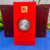 Moneda de Plata Pura 999 para Nochevieja 2026 Sobre Rojo Creativo Año del Caballo Sobre Rojo Banco de la Empresa Regalo