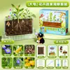Kit de Cultivo de Planta Pequeña en Maceta para Niños para Ciencias Biológicas de Estudiantes de Primaria: Caja de Observación de Crecimiento de Plantas con Semillas de Girasol e Impatiens