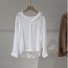 ¡Coreano! Suave sensación llena de color veraniego, blusa con capucha ligera para proteger del sol, blusa