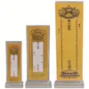 Soporte de Placa de Madera Maciza, Soporte Vertical de Acrílico para Placas, Placa de Ofrenda Extraíble, Soporte de Escritorio Transparente de Doble Cara