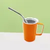 Nuevo Vaso Shot Mini de Acero Inoxidable 304 de Doble Capa con Asa Portátil Taza de Café Colorida de 3 oz para Coche