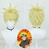 Peluca de Cosplay de Naruto Uzumaki Naruto Cabello Superior Estilo de Cabello Corto Invertido Cabello Amarillo Venta al por Mayor