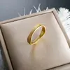 Anel Fosco, Fashion, Luxo Acessível e Anel de Alta Qualidade, Versátil Anel de Ouro Artesanal Antigo, Brilho 3mm Alta Qualidade