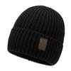 Chapéu de Esqui de Inverno Atacado 2025 Novo Estilo Coreano Moderno Grande Circunferência da Cabeça Forrado com Lã Espessado Chapéu de Tricô Chapéu de Lã Masculino
