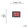 Bordado de Computadora Insignia de Bandera Británica, Americana y Australiana Parche Bordado para Chaqueta de Plumas Parche Hecho a Mano DIY