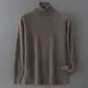 Baicai Rong Suéter Nuevo de Lana Pura Otoño/Invierno para Hombre Cuello Solapa Tejido de Punto Negocios Casual Simple Capa Base de Punto