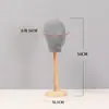 Maniquí de Cabeza Exhibidor de Sombreros Collares Accesorios Cabeza de Muñeco Tienda de Joyería Bufanda Bufanda de Seda Peluca Tela de Alta Gama Junta de Bambú