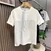 Camiseta de manga corta de seda de hielo para hombre, de verano, fina, holgada, de media manga, con cuello redondo, estilo montañés, ropa informal de moda.