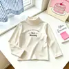 Ropa de Invierno Estilo Coreano 2026 para Niños y Niñas, Ropa Interior Térmica, Top de Cuello Medio Alto, Camiseta de Manga Larga para Niños, Polar Térmico Grueso