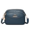 Bolso bandolera multicapa Bolso pequeño Textura de moda 2025 Nuevo bolso de hombro Simple Bolsillo de tres capas Monedero para mujer