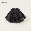 Bangxuan 2026 Nuevo Vestido de Otoño para Niños Vestido de Princesa para Niñas Vestido de Malla Abullonado Vestido de Manga Larga para Niñas