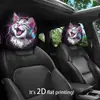 Funda para reposacabezas de coche con diseño de cachorro animal, funda de asiento a prueba de polvo, estilo lindo, almohada de coche, almohada para el cuello