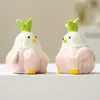 Adorno de Pájaro de Cerámica para Ajo de Moda Lindo Decoración Creativa para Escritorio del Hogar Objeto Pequeño Creativo para Sanar Regalo Personalizado