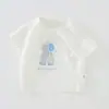 Camiseta de Manga Corta para Bebé Verano Ropa de Verano de Algodón Puro para Niños y Niñas Ropa Infantil Tops de Media Manga Ropa para Bebés Pequeños