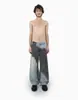 Jeans Rectos de Color Bloqueado Degradado Estilo High Street Americano para Otoño e Invierno, Nuevo Estilo Europeo y Americano Transfronterizo, Moda Urbana Unisex