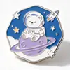 Insignia de Metal Personalizada Linda de Dibujos Animados con Patrón de Pequeño Panda, Broche de Metal Artesanal Esmaltado Electroplateado Fundido a Presión DIY