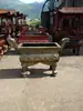 Incensário Retangular para Templos Taoístas, Incensário de Ferro Fundido para Queimar Escrituras, Incensário Grande Externo para Queimar Papel em Templos e Santuários