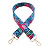 Nueva correa de hombro ancha con diseño de flor de transferencia de calor de color, estilo étnico, ajustable, bandolera larga, accesorios para bolso.