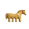 Peine Masajeador Año del Caballo, Peine Masajeador Multifuncional para Cabeza Tallado Tridimensional Doble Cara de Sándalo Verde y Palo de Rosa, Peine Meridian