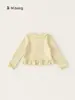 Ropa para Niños Bangxuan Conjunto de Color Sólido para Otoño para Niñas, Tops para Bebés, Ropa para Niños con Cuello de Muñeca y Encaje, Camiseta de Manga Larga para Bebés Estilo Otoño