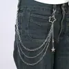 Cadena de Pantalón Personalizada de Fábrica Muestra de Pedido Pequeño a Imagen Personalidad Personalizada Accesorio de Moda Cadena Colgante Tendencia Callejera Cadena de Cintura