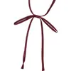 Corbata de Lazo JK Japonesa Femenina Corbata Perezosa sin Nudo Rojo Vino Estudiante Camisa Corbata Accesorios Negro Color Sólido Estilo Universitario