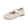 Zapatos planos Mary Jane estilo ballet, para mujer, suela blanda, punta poco profunda, correa única, zapatos casuales, punta redonda, nueva colección otoño 2026