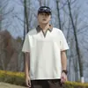 Camisa Polo Masculina Enbu Verão Novo Estilo Casual Versátil Manga Curta Camiseta Masculina Top Marca Tendência Camiseta de Meia-Manga